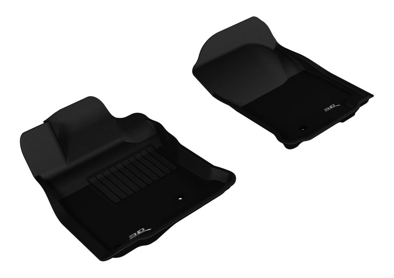 3D Maxpider l1ty04411509 | 3D MAXpider 2010-2012 Toyota 4Runner Kagu 1st Row Floormat - Black; 2010-2012