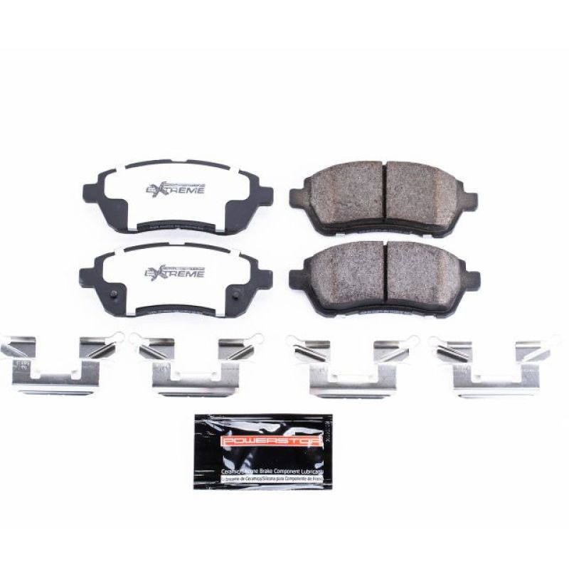 PowerStop z26-1454 | Power Stop 11-19 Ford Fiesta Front Z26 Extreme Street Brake Pads w/Hardware; 2011-2019