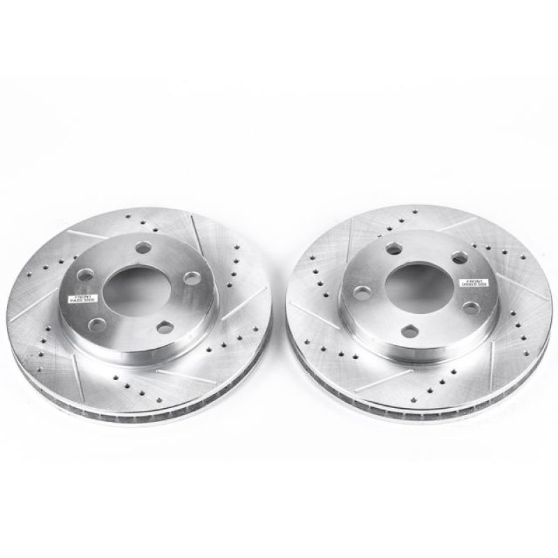 PowerStop ar8256xpr | Power Stop 04-05 Chevrolet Classic Front Evolution Drilled & Slotted Rotors - Pair; 2004-2005