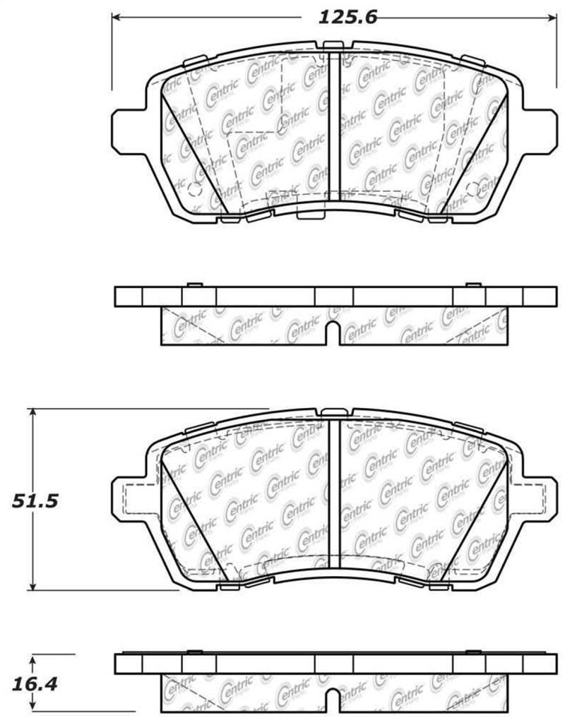 Stoptech 309.14540 | StopTech Sport Brake Pads Ford Fiesta, Front; 2011-2017