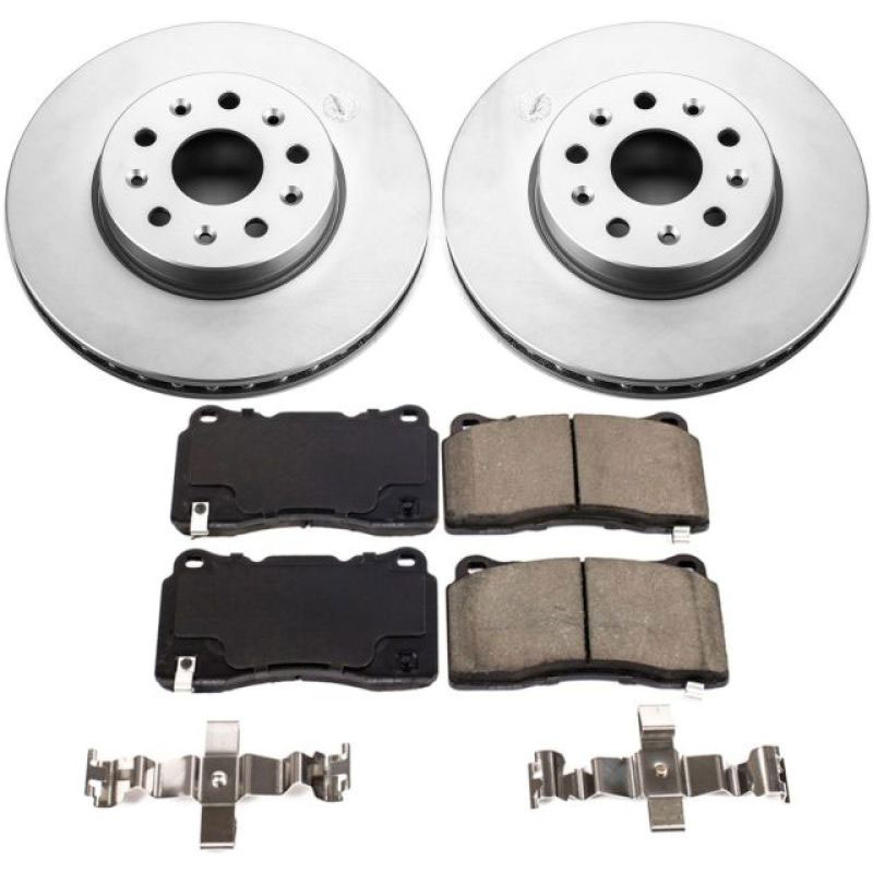 PowerStop crk7882 | Power Stop 16-18 Cadillac CT6 Front Z17 Evolution Geomet Coated Brake Kit; 2016-2018