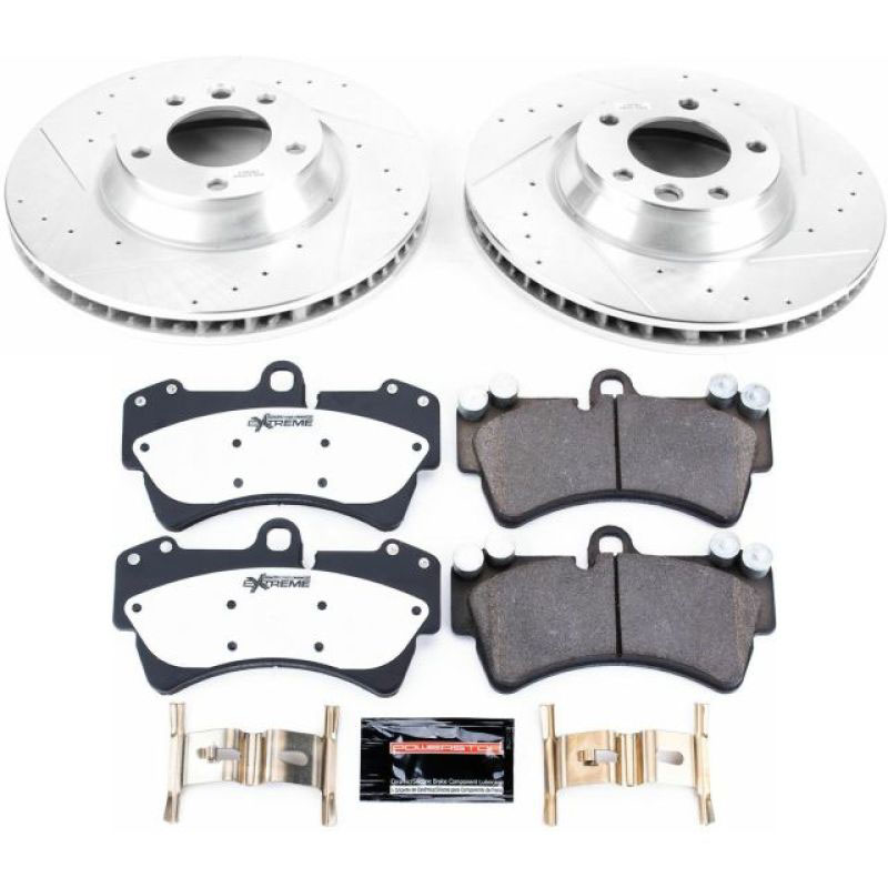 PowerStop k4558-26 | Power Stop 07-15 Audi Q7 Front Z26 Street Warrior Brake Kit; 2007-2015