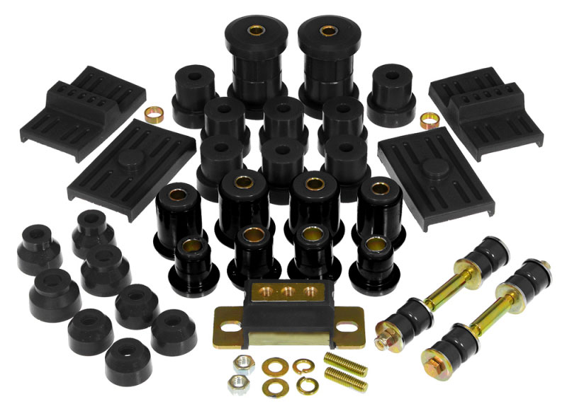 Prothane 7-2027-BL | 75-79 Chevy Nova Total Kit - Black; 1975-1979