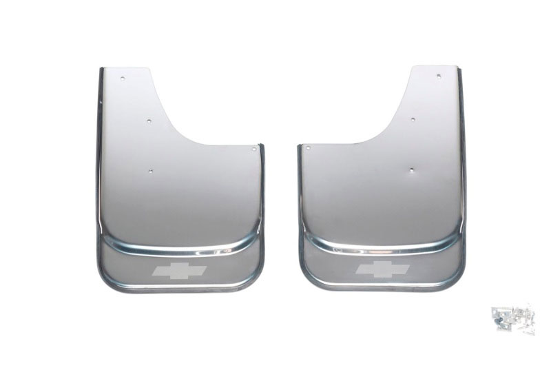 Putco 79611gm | Universal MudFlaps w/ Chevrolet Bowtie Etching - Set of 2 - (14.60in x 11.5in)