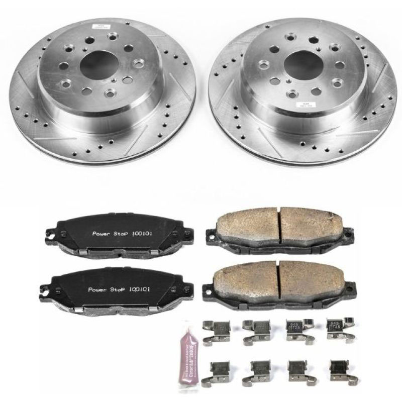 PowerStop k3134 | Power Stop 99-00 Lexus SC300 Rear Z23 Evolution Sport Brake Kit; 1999-2000