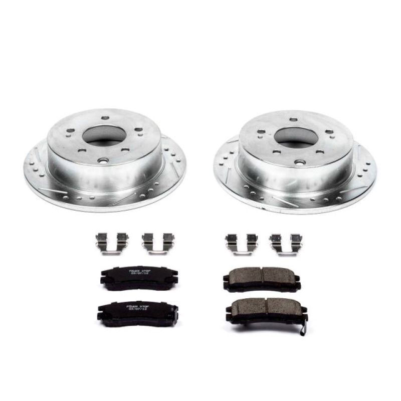 PowerStop k155 | Power Stop 06-12 Mitsubishi Eclipse Rear Z23 Evolution Sport Brake Kit; 2006-2012