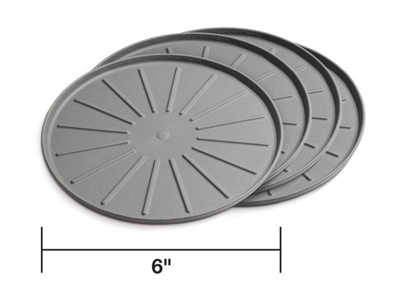 WeatherTech 8a6cstgr | Round Coaster Set - Grey - Set of 6