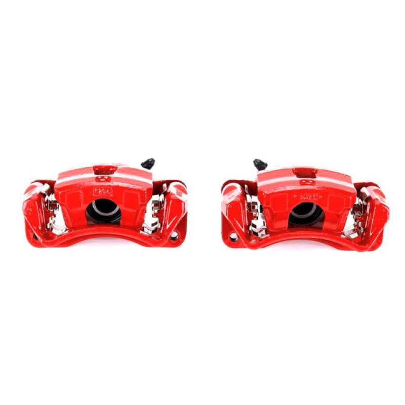 PowerStop s2966 | Power Stop 06-12 Mitsubishi Eclipse Rear Red Calipers w/Brackets - Pair; 2006-2012