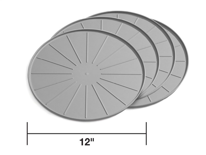 WeatherTech 8a12cstgr | Round Coaster Set - Grey - Set of 12