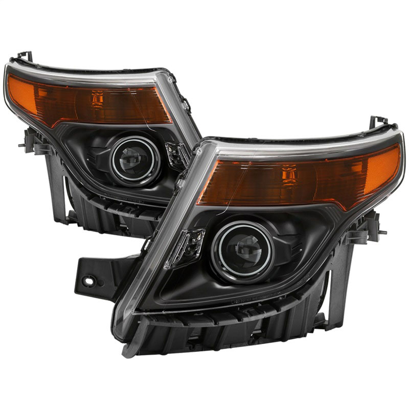 SPYDER 9042416 | xTune 11-15 Ford Explorer OEM Style Halogen Headlights - Black (HD-JH-FEXP11-AM-BK); 2011-2015