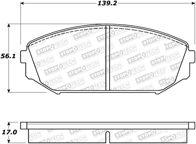 Stoptech 305.07930 | StopTech Street Select Brake Pads Acura MDX, Front; 2001-2002