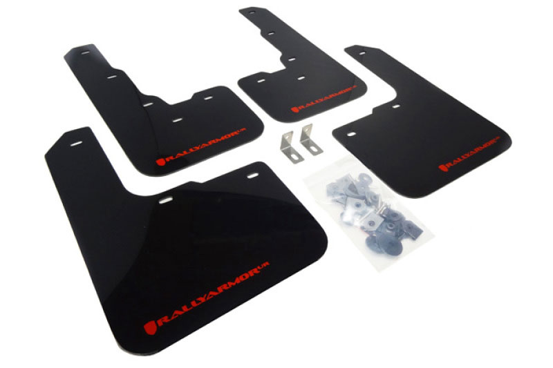 Rally Armor mf39-ur-blk/rd | 2013-2016 Dodge Dart UR Black Mud Flap w/ Red Logo; 2013-2016