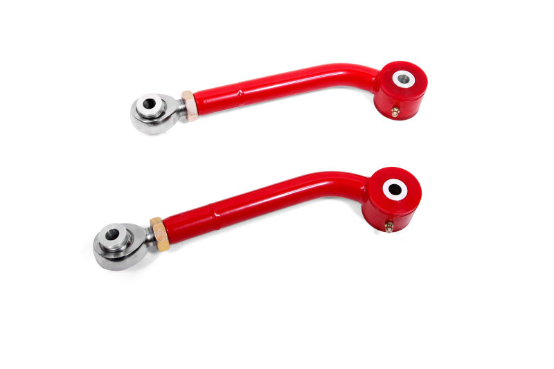 BMR Suspension uta111r | BMR 08-17 Challenger Upper Trailing Arms w/ Single Adj. Poly/Rod Ends - Red; 2008-2017