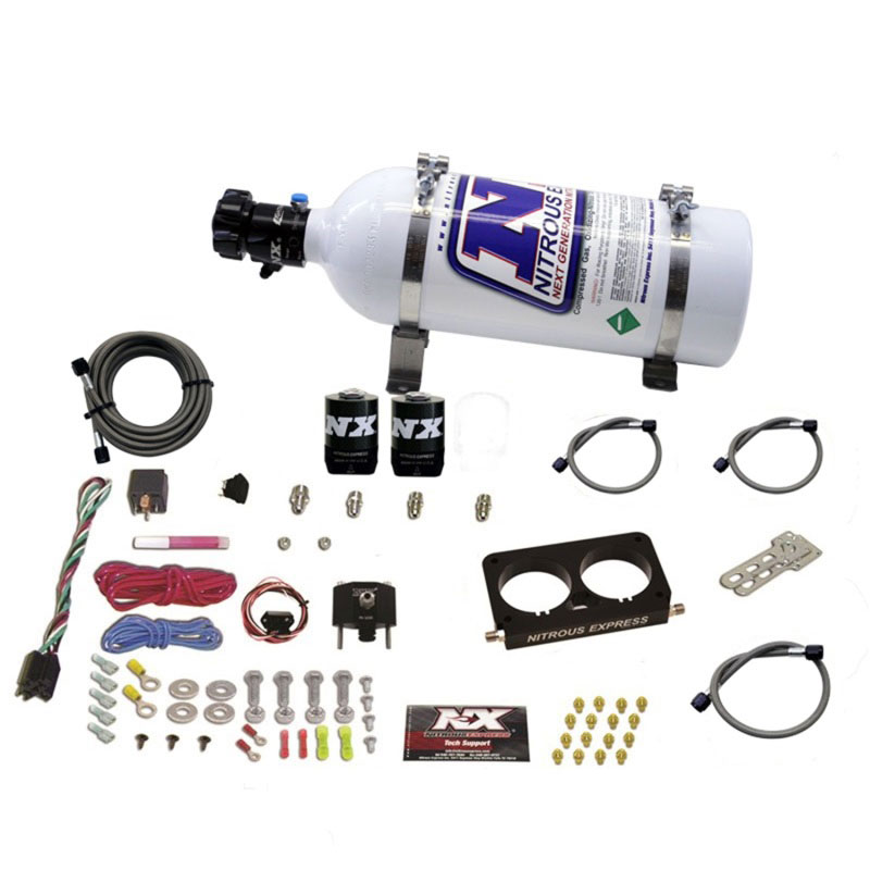 Nitrous Express 20950D-05 | 96-04 Ford Mustang Cobra 4 Valve (Stock TB) Nitrous Kit (50-300HP) w/5lb Bottle; 1996-2004