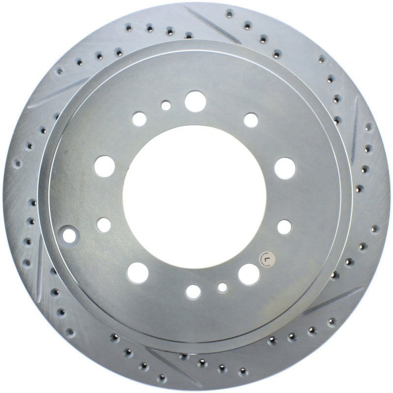 Stoptech 227.44157L | StopTech Toyota Sequoia Select Sport Drilled/Slotted Rotor, Rear Left; 2008-2016