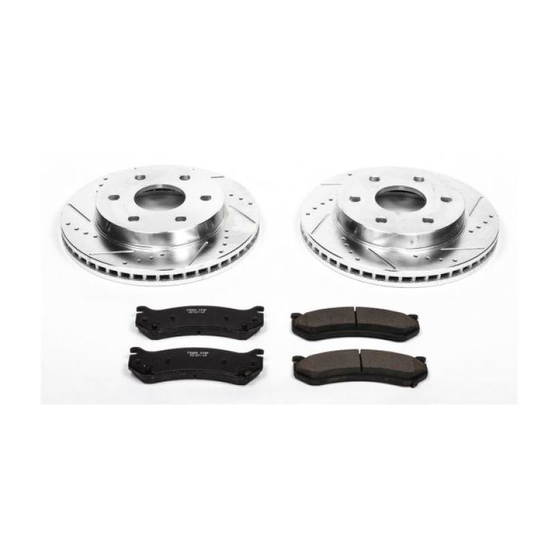 PowerStop k2009 | Power Stop 02-06 Cadillac Escalade Front Z23 Evolution Sport Brake Kit; 2002-2006