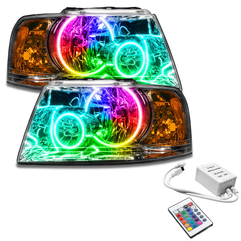 Oracle Lighting 7153-504 | Oracle 03-06 Ford Expedition SMD HL - Chrome - ColorSHIFT w/ Simple Controller; 2003-2006