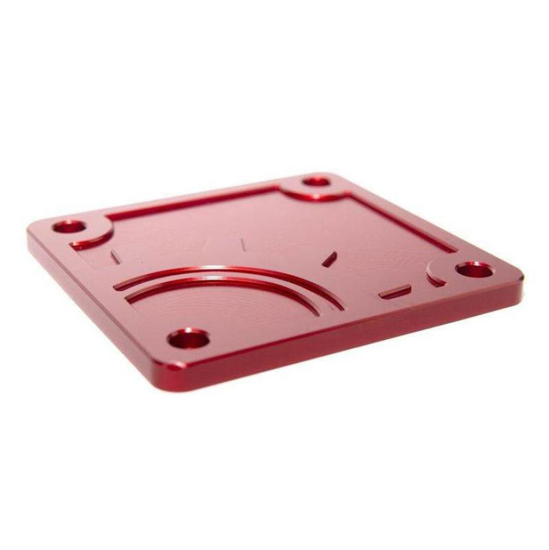 Builtright Industries 110016 | BuiltRight Industries 2020 Jeep Gladiator Bed Plug Plate Cover (Alum) - Red; 2020-2024