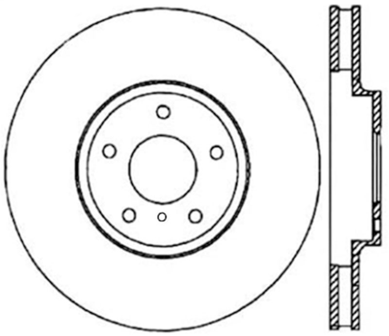 Stoptech 120.42080CRY | StopTech Infiniti EX37 Premium Cryostop Rotor, Front; 2013-2013