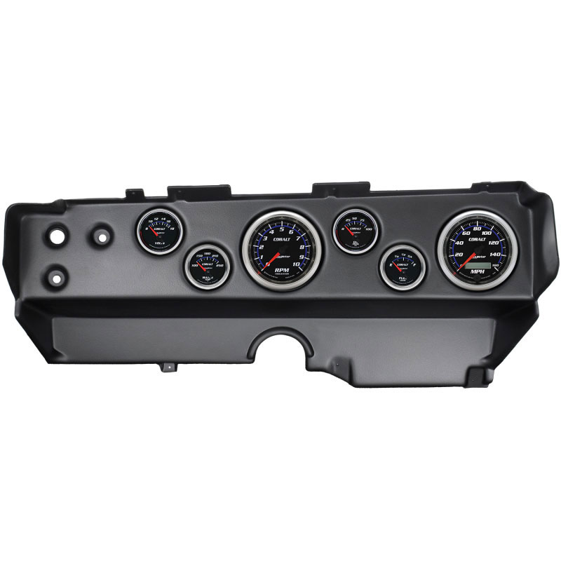 AutoMeter 7029-CB | Autometer Cobalt 70-74 E-Body/Cuda/Challenger Dash Kit 6pc Tach / MPH / Fuel / Oil / WTMP / Volt; 1970-1974