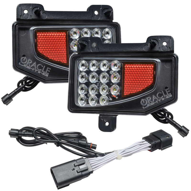 Oracle Lighting 5881-504 | Oracle Rear Bumper LED Reverse Lights for Jeep Gladiator JT w/ Plug & Play Harness - 6000K; 2020-2022