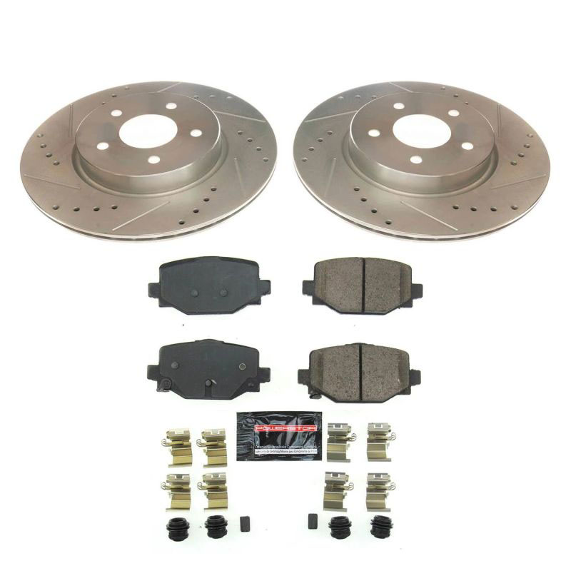 PowerStop k8432 | Power Stop 2019 Infiniti QX50 Rear Z23 Evolution Sport Brake Kit; 2019-2019