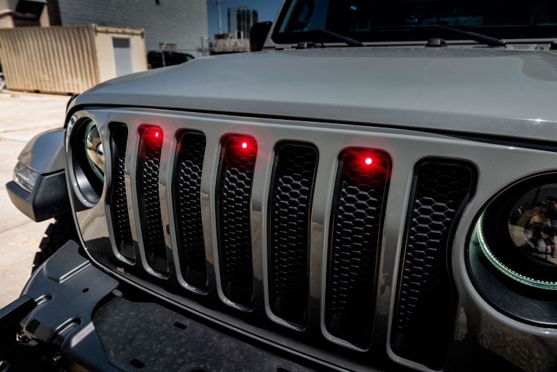 Oracle Lighting 5871-003 | Oracle Pre-Runner Style LED Grille Kit for Jeep Gladiator JT - Red; 2020-2022