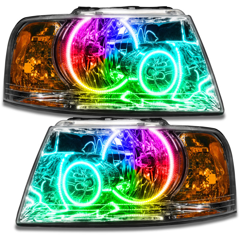 Oracle Lighting 7153-334 | Oracle 03-06 Ford Expedition SMD HL - Chrome - ColorSHIFT w/o Controller; 2003-2006