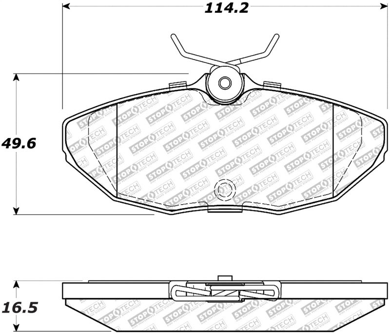 Stoptech 305.08060 | StopTech Street Select Brake Pads Dodge Viper, Rear; 2001-2002