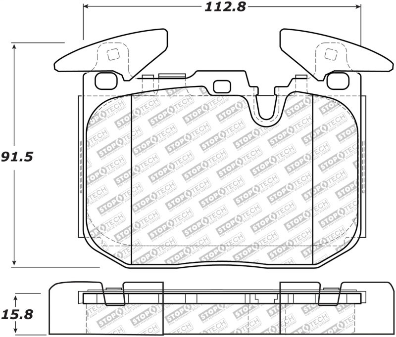 Stoptech 305.16090 | StopTech Street Select Brake Pads BMW M4 Without M Carbon Brakes, Front; 2015-2020