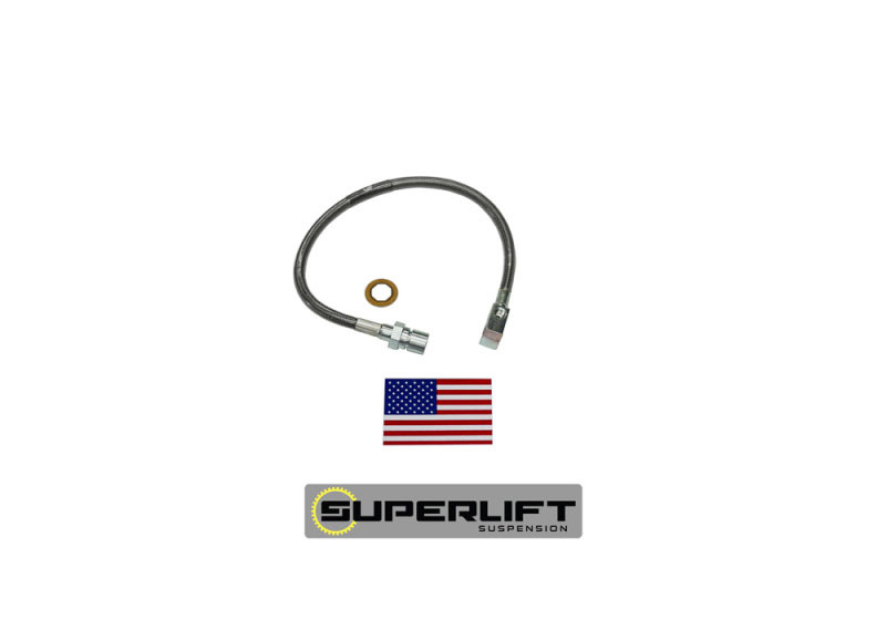 Superlift 91335 | 71-87 GM Pickup/71-91 Blazer/Suburban w/ 4-6in Lift Kit (Single) Bullet Proof Brake Hose; 1971-1991