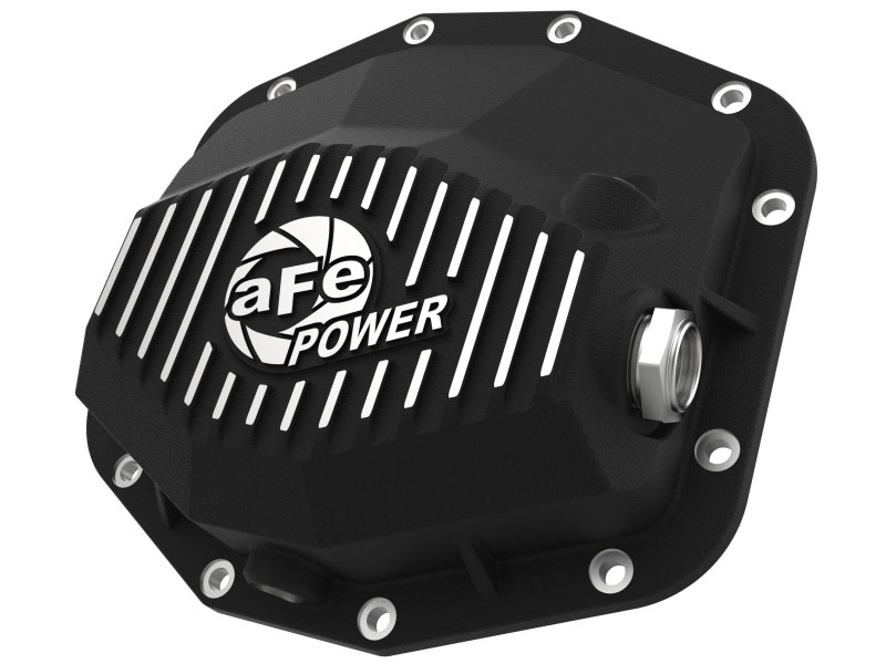 aFe 46-71280b | POWER 21-22 Ram 1500 TRX Hemi V8 6.2L (sc) PRO Series Rear Differential Cover Black w/ Machined; 2021-2022