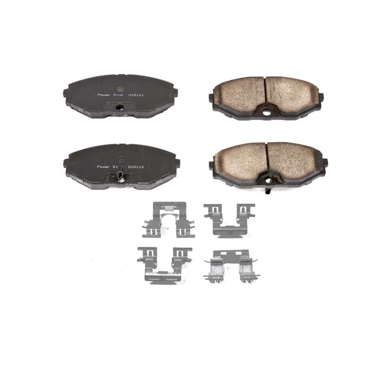 PowerStop 17587 | Power Stop 93-97 Infiniti J30 Front Z17 Evolution Ceramic Brake Pads w/Hardware