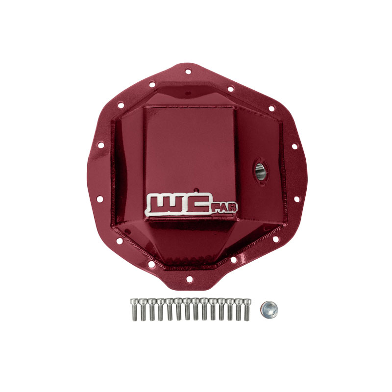 Wehrli wcf100113-red | 01-19 Chevrolet Duramax/03-19 Dodge Cummins 11.5in AAM Rear Diff. Cover - WCFab Red; 2001-2019