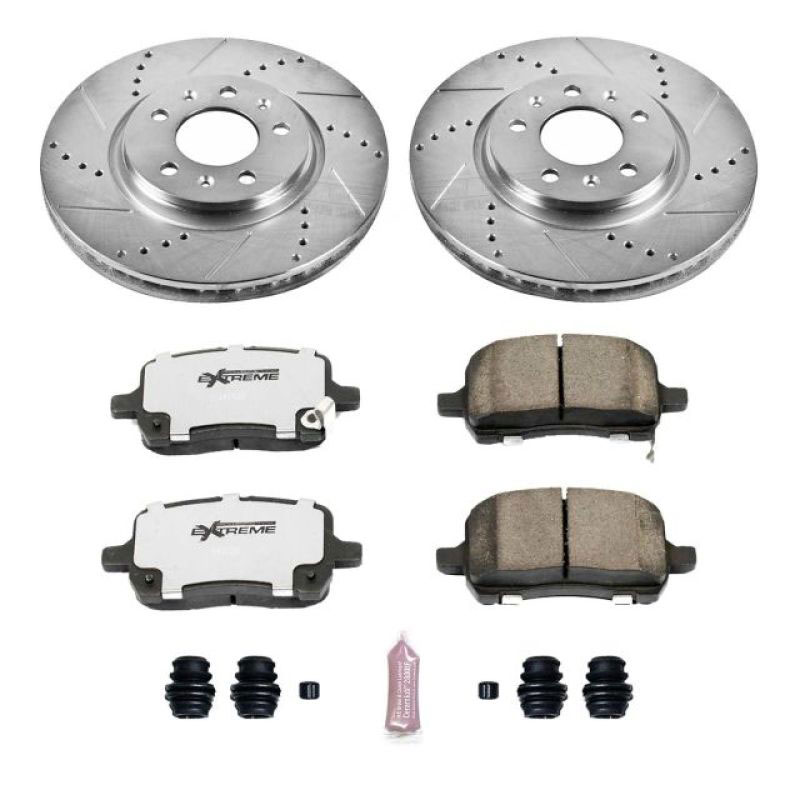 PowerStop k1433-26 | Power Stop 06-09 Pontiac Solstice Front Z26 Street Warrior Brake Kit; 2006-2009