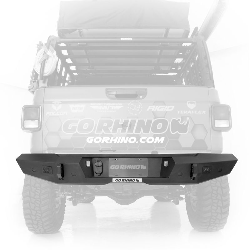 Go Rhino 273120t | 20-22 Jeep Gladiator JT Trailine Rear Full Width Bumper - Tex. Blk; 2020-2024