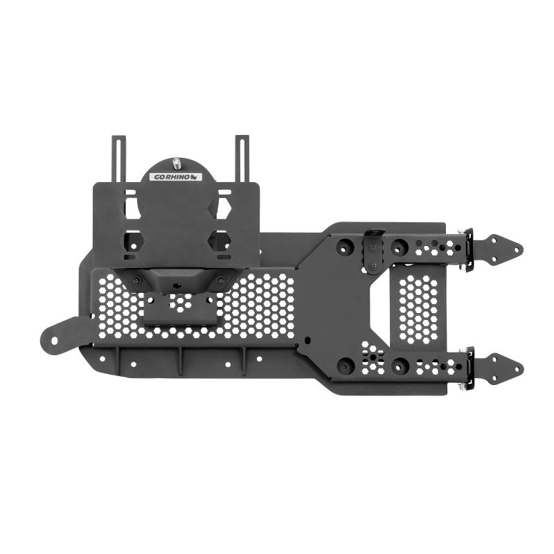 Go Rhino 27137t | 08-22 Jeep Wrangler JL/JLU Body Mount Spare Tire Carrier - Tex. Blk; 2008-2022