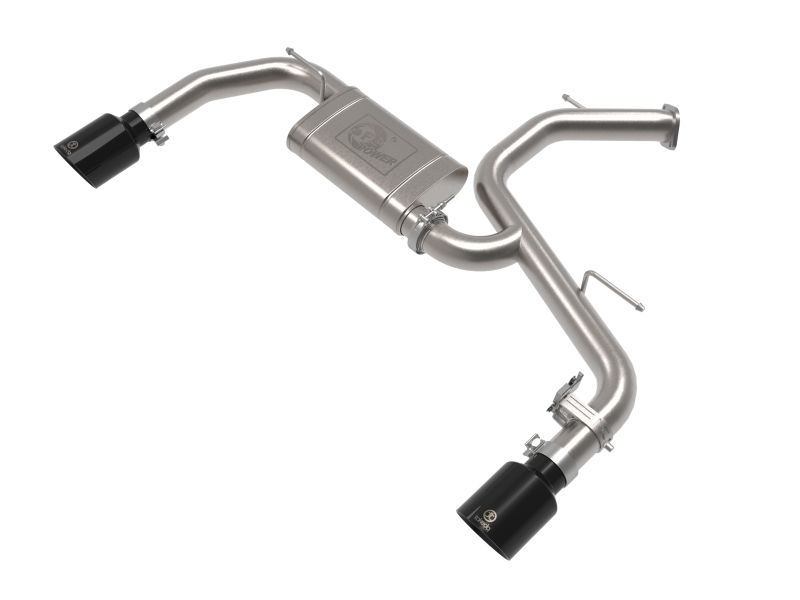 aFe 4937027b | Takeda Hyundai Elantra N 22-23 L4-2.0L (t) 3in SS Axle-Back Exhaust System w/ Black Tips; 2022-2023