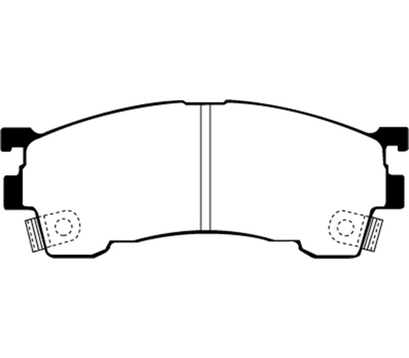 EBC ud637 | 93-97 Ford Probe 2.0 16v Ultimax2 Front Brake Pads; 1993-1997