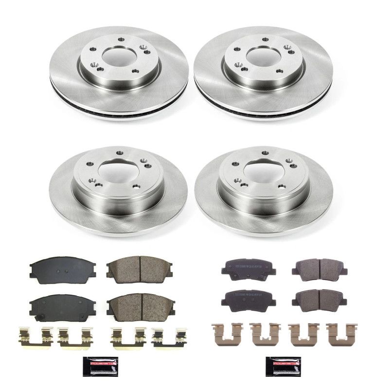 PowerStop koe8686 | Power Stop 20-22 Hyundai Venue Front & Rear Autospecialty Brake Kit