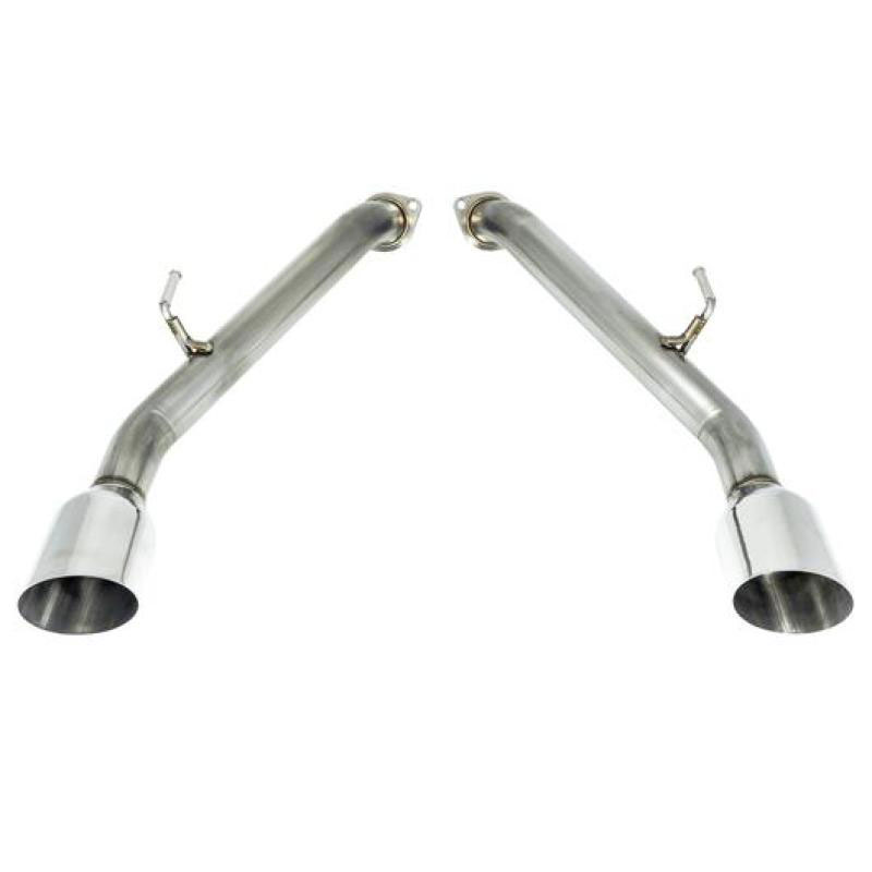 Remark ro-tsq5-s | 2014+ Infiniti Q50 Axle Back Exhaust w/Stainless Steel Single Wall Tip; 2014-2021