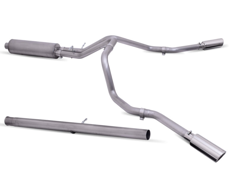 Gibson 65693 | 2019 GMC Sierra 1500 Denali 5.3L 3in/2.5in Cat-Back Dual Extreme Exhaust - Stainless; 2019-2022