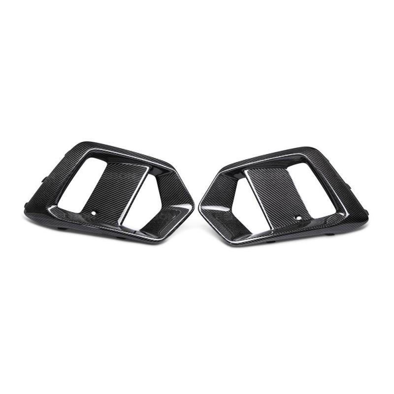 Seibon fls16fdfo | 16-18 Ford Focus RS Carbon Fiber Fog Light Surrounds; 2016-2018