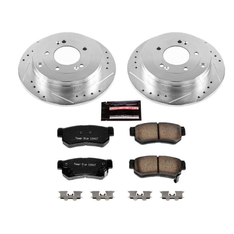 PowerStop k5209 | Power Stop 06-09 Hyundai Azera Rear Z23 Evolution Sport Brake Kit; 2006-2009