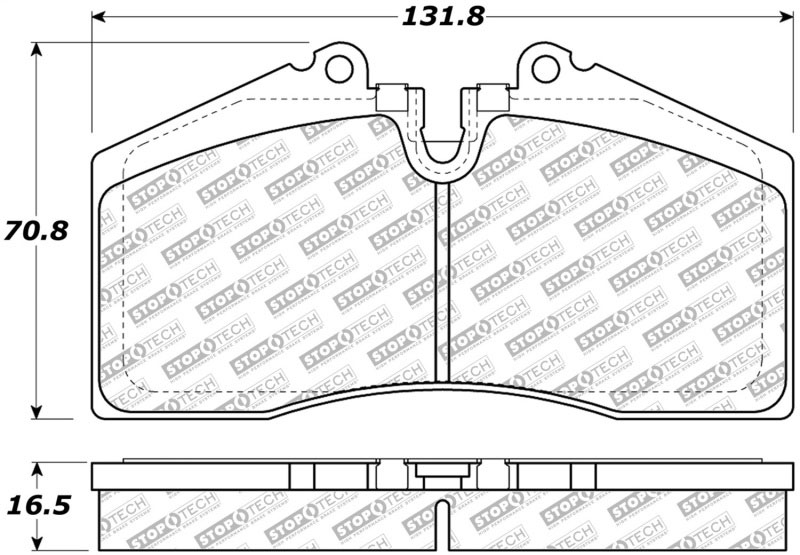 Stoptech 305.06090 | StopTech Street Select Brake Pads Porsche 944 Koni Sport Susp, Front; 1990-1990