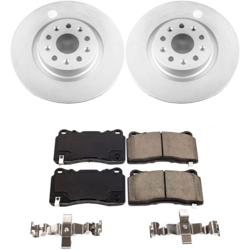 PowerStop crk7777 | Power Stop 16-17 Cadillac CT6 Front Z17 Evolution Geomet Coated Brake Kit; 2016-2017