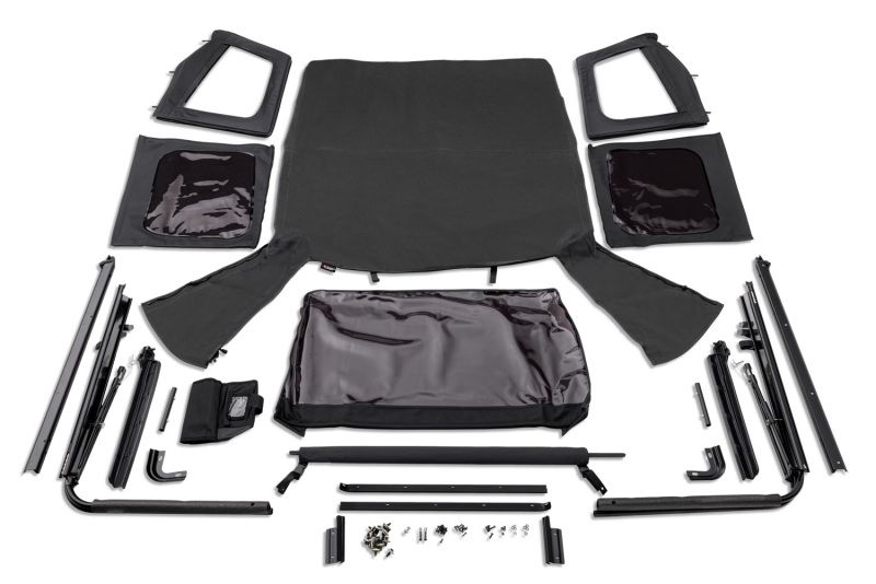 Rugged Ridge 1378115 | Complete Soft Top w/Black Frame 76-95 Jeep Wrangler CJ/YJ; 1976-1995