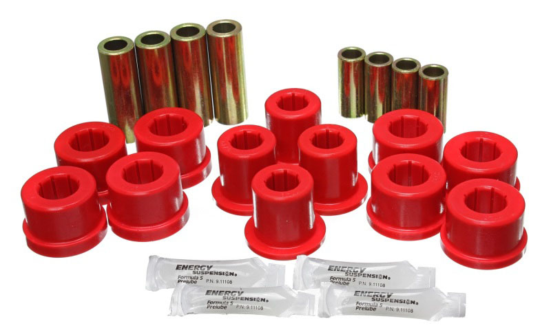 Energy Suspension 8.3126r | 87-92 Toyota Supra Red Front Control Arm Bushing Set; 1987-1992