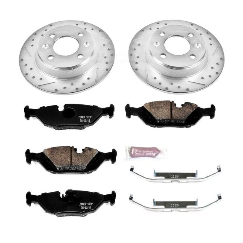 PowerStop k367 | Power Stop 88-93 Saab 900 Rear Z23 Evolution Sport Brake Kit; 1988-1993