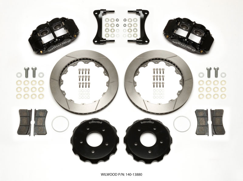 Wilwood 140-13880 | Narrow Superlite 4R Front Hat Kit 12.88in 2007-Up Jeep Wrangler; 2007-2021